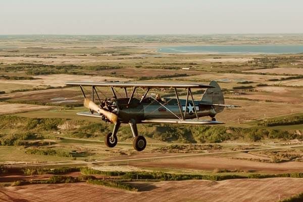 Open Cockpit Biplane Ride, Central Alberta